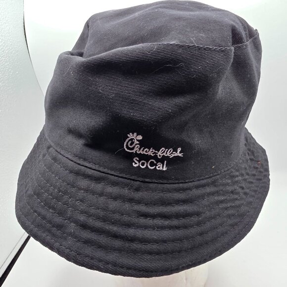 Anaheim Ducks NHL Hockey Chick-Fil-A Black Orange Reversible Bucket Hat - Picture 7 of 9